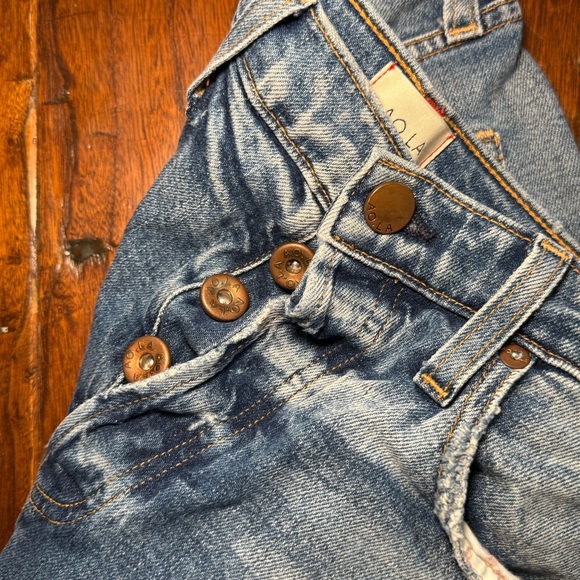 AO.LA Alice & Olivia Amazing Highrise Girlfriend Slim Cropped Jeans 27 - Picture 3 of 14